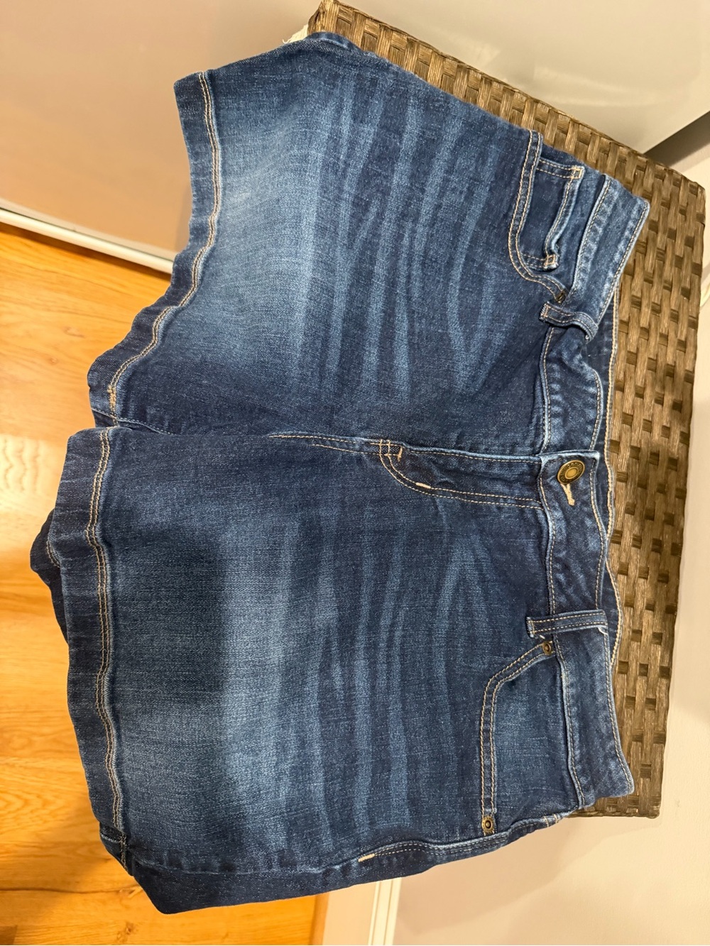 Maurices Dark Blue Denim Jean Shorts